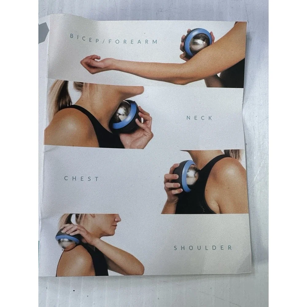 Recoup Fitness Cryosphere Cold Massage Roller 2-in-1 Handheld Ergonomic Handle